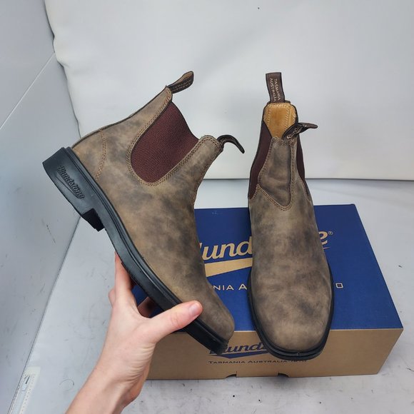 Blundstone Shoes - Blundstone Chelsea Rustic Brown Boot